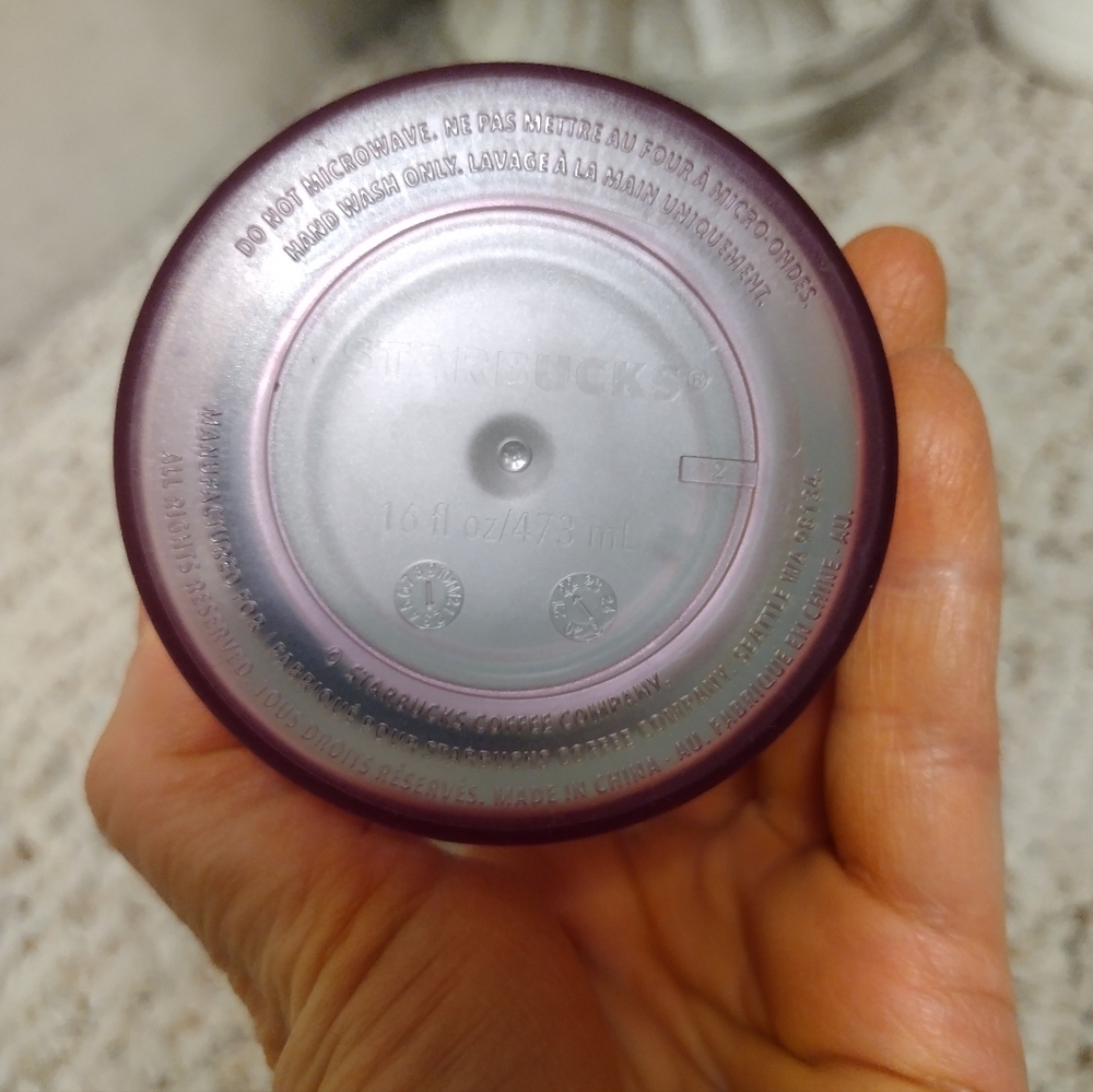 Starbucks Iridescent Pink Travel Coffee Tumbler With Siren Design And Mint Lid - Picture 7 of 8